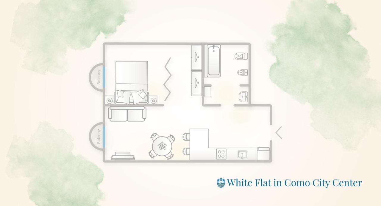 White Flat In Como City Center By Rent All Como Zewnętrze zdjęcie